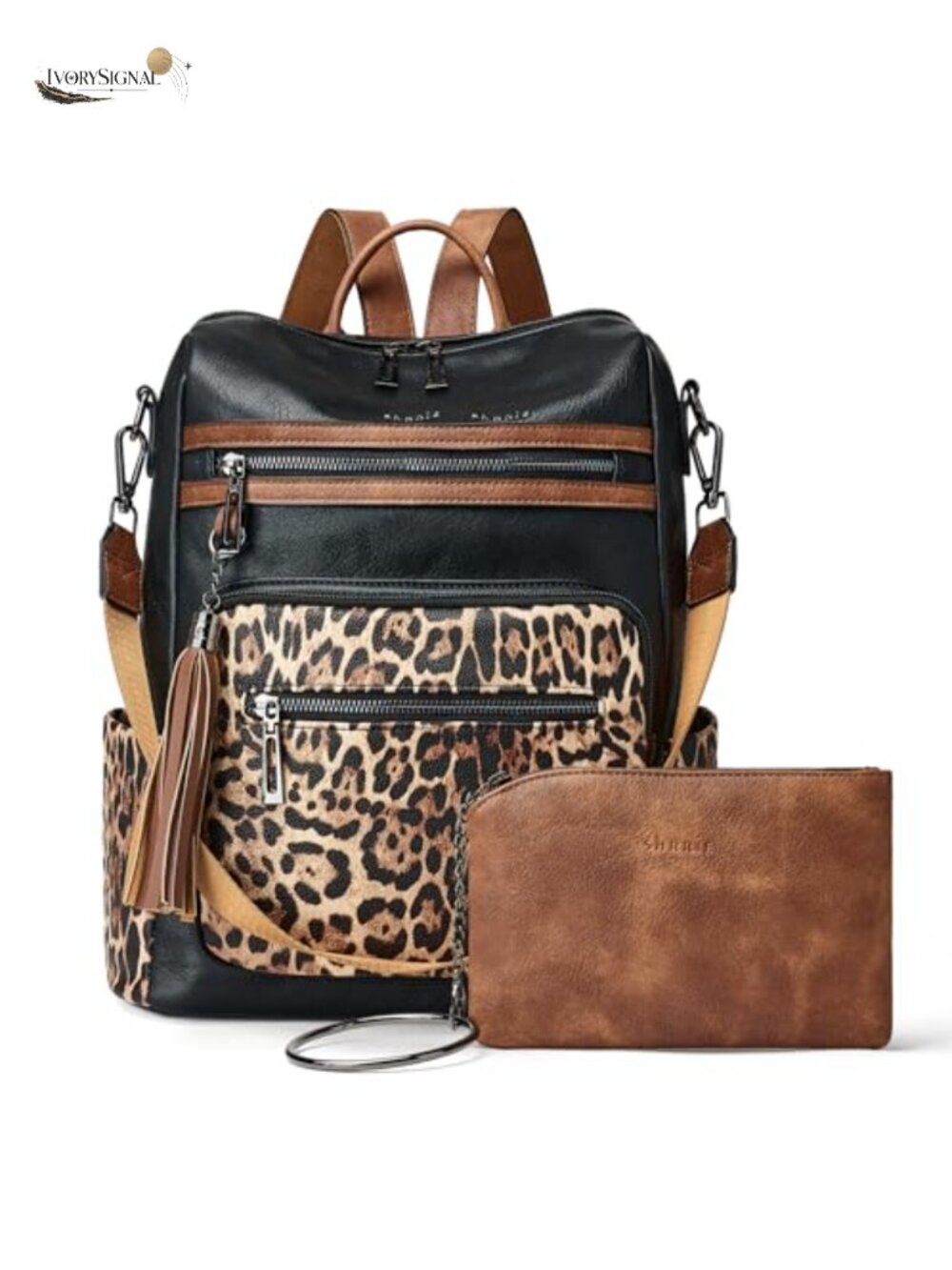 Vegan Leather Backpack Purse for Women with Adjustable Shoulder Bag
